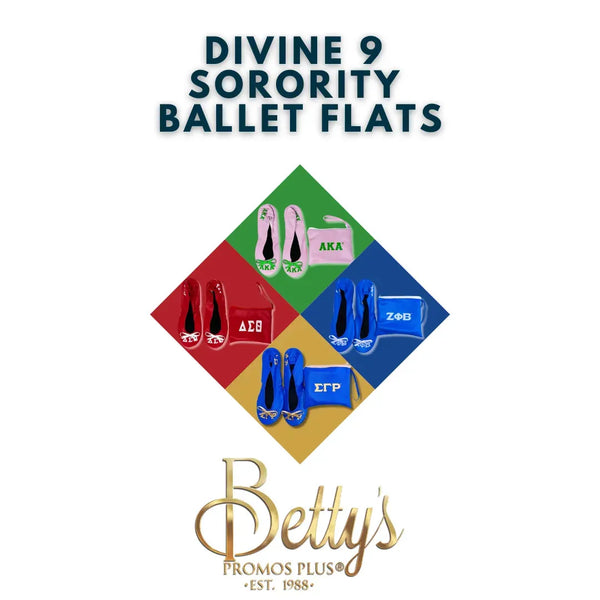 D9 Sorority Flats | Alpha Kappa Alpha Ballet Flats | Delta Sigma Theta Ballet Flats | Zeta Phi Beta Ballet Flats | Sigma Gamma Rho Ballet Flats