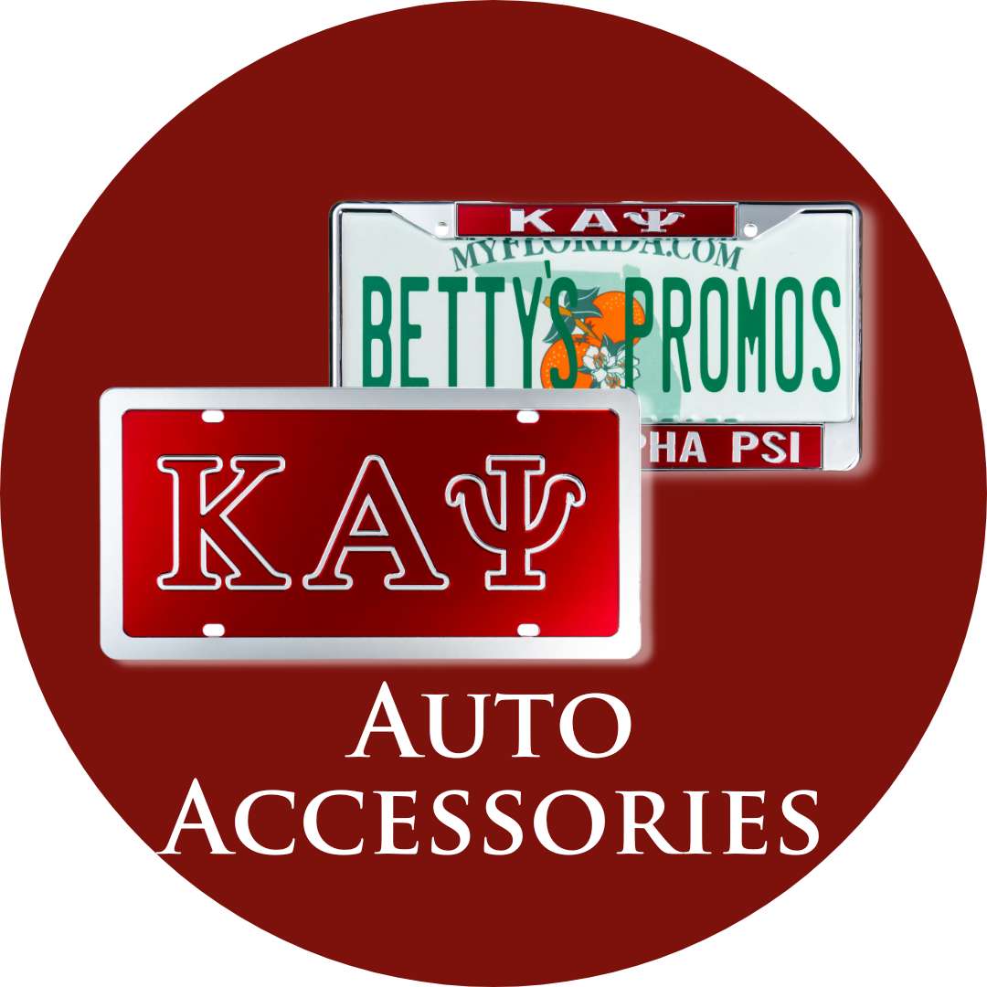 Kappa Alpha Psi Auto Accessories | Auto Tags, Car Tag Frames, Vehicle Decals, and Seat Head Rest Covers for Kappa Alpha Psi