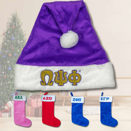 Omega Psi Phi Christmas Collection | Santa Hats for Omega Psi Phi