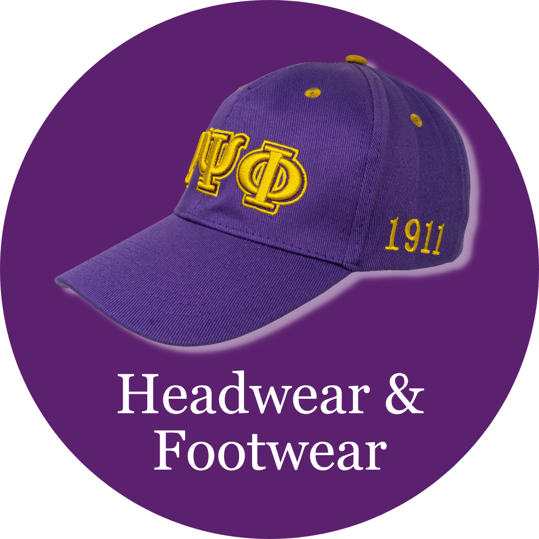 Omega Psi Phi ΩΨΦ Headwear & Footwear | Betty's Promos Plus