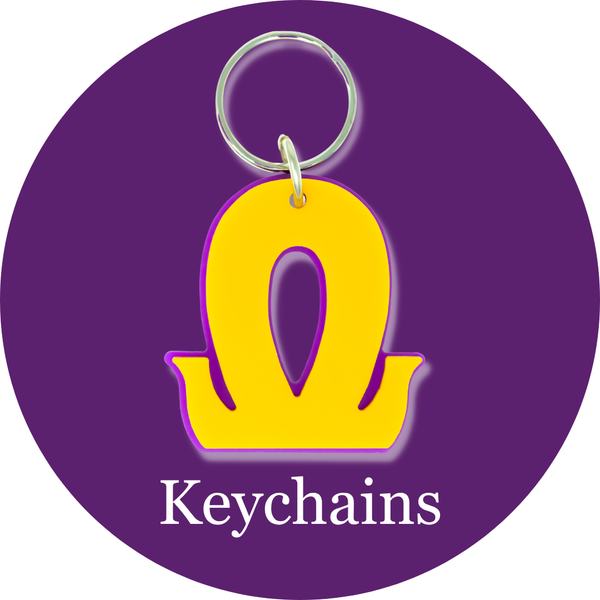 Omega Psi Phi ΩΨΦ Keychains | Betty's Promos Plus