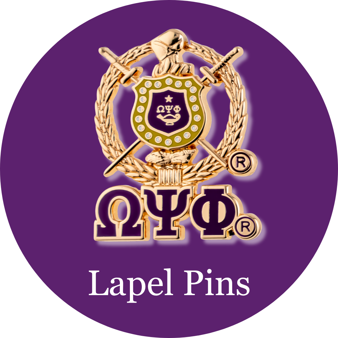 Omega Psi Phi ΩΨΦ Lapel Pins | Betty's Promos Plus