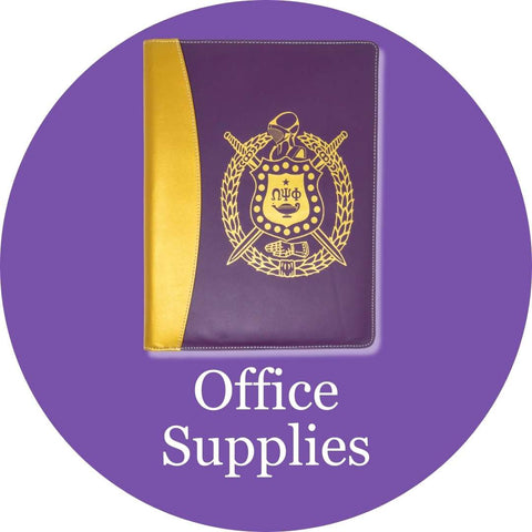 Omega Psi Phi Office Supplies | Omega Psi Phi Portfolios | Omega Psi Phi Desk Ornaments and Portfolios