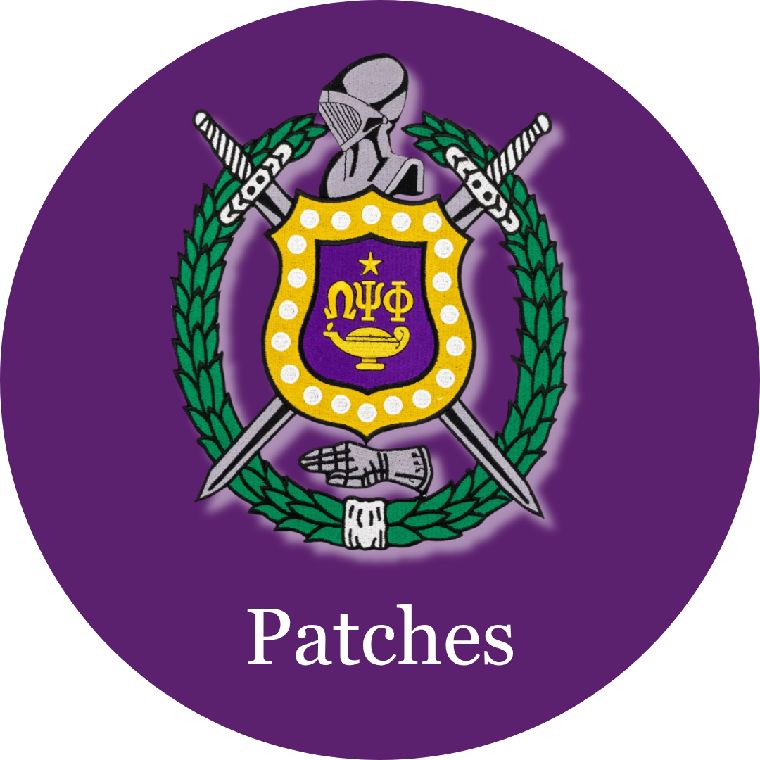 Omega Psi Phi ΩΨΦ Patches | Betty's Promos Plus