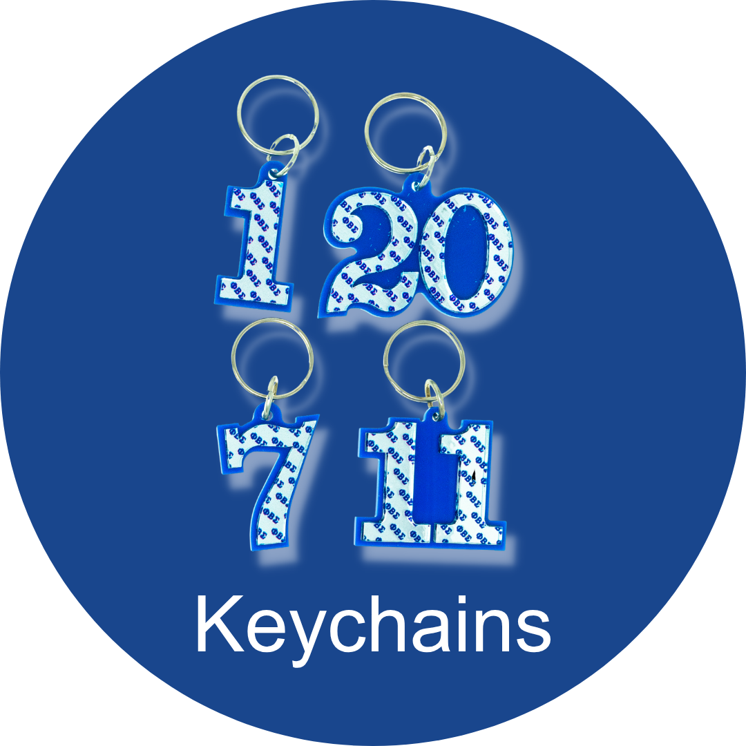 Phi Beta Sigma ΦΒΣ Keychains | Betty's Promos Plus