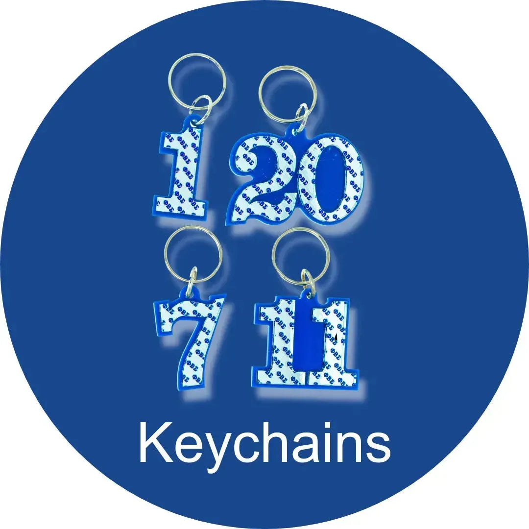 Phi Beta Sigma ΦΒΣ Keychains-Betty's Promos Plus, LLC