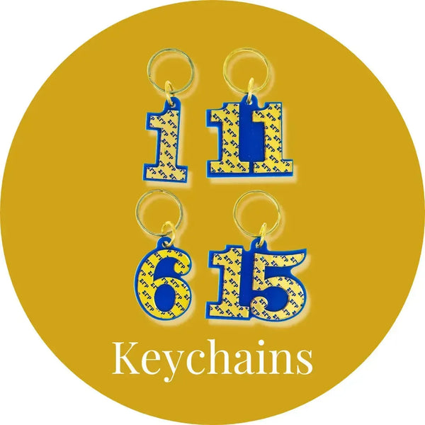 ΣΓΡ Keychains - Sigma Gamma Rho-Betty's Promos Plus, LLC