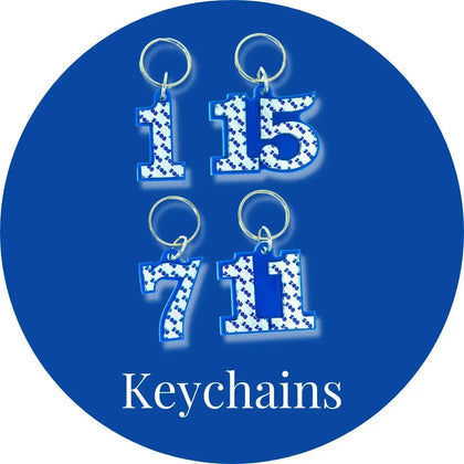 ΖΦΒ Keychains - Zeta Phi Beta-Betty&#39;s Promos Plus, LLC