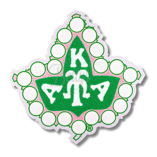 Alpha Kappa Alpha AKA Chenille Ivy PatchWhite Background-Betty's Promos Plus Greek Paraphernalia