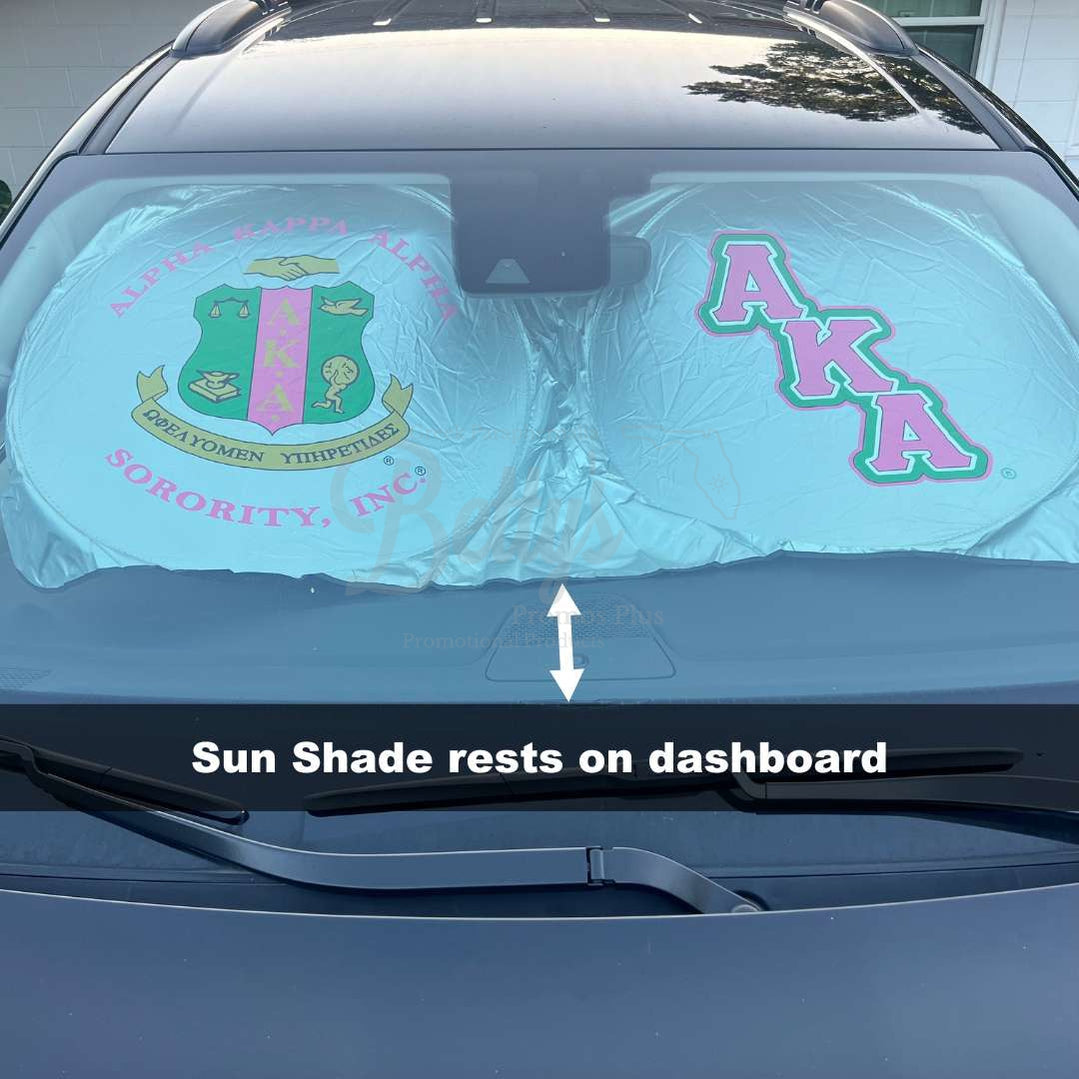 Alpha Kappa Alpha AKA Collapsible Car Sun Shade with Pouch – Betty's Promos  Plus, LLC
