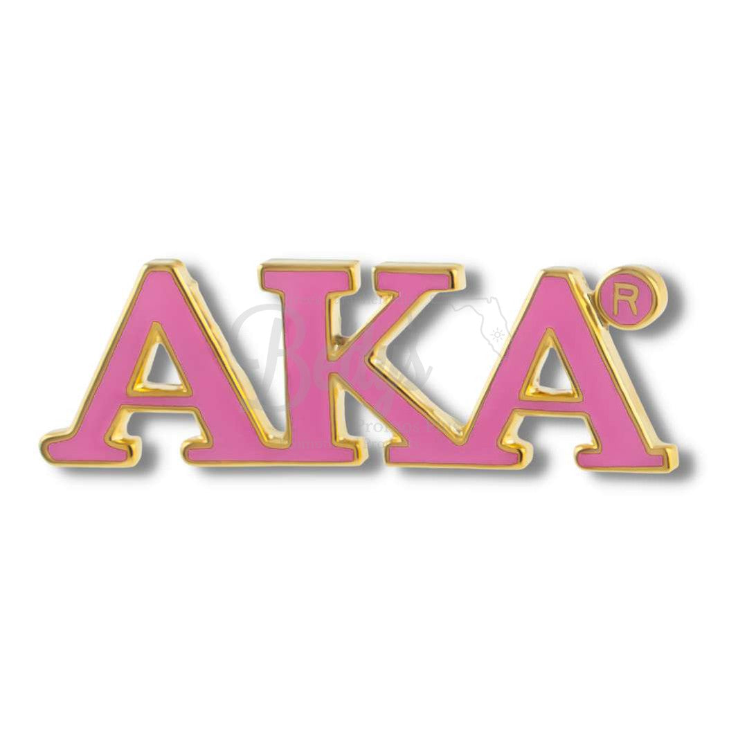Alpha Kappa Alpha AKA Color Greek Letters Sorority Lapel PinPink-Betty's Promos Plus Greek Paraphernalia