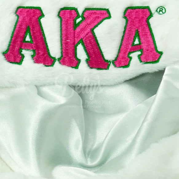 Alpha Kappa Alpha AKA Embroidered Greek Letters Deluxe Santa Hat-Betty's Promos Plus Greek Paraphernalia