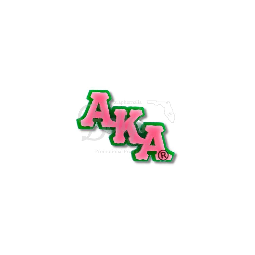 Alpha Kappa Alpha AKA Greek Letters Acrylic Lapel PinPink-Small-Betty's Promos Plus Greek Paraphernalia