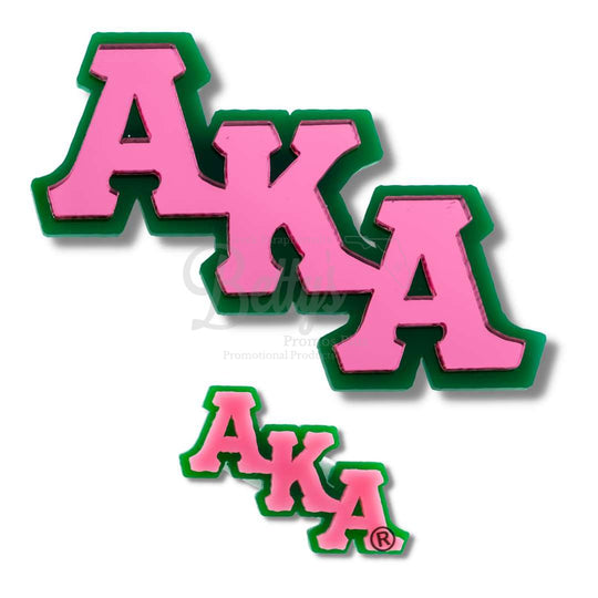 Alpha Kappa Alpha AKA Greek Letters Acrylic Lapel Pin-Betty's Promos Plus Greek Paraphernalia