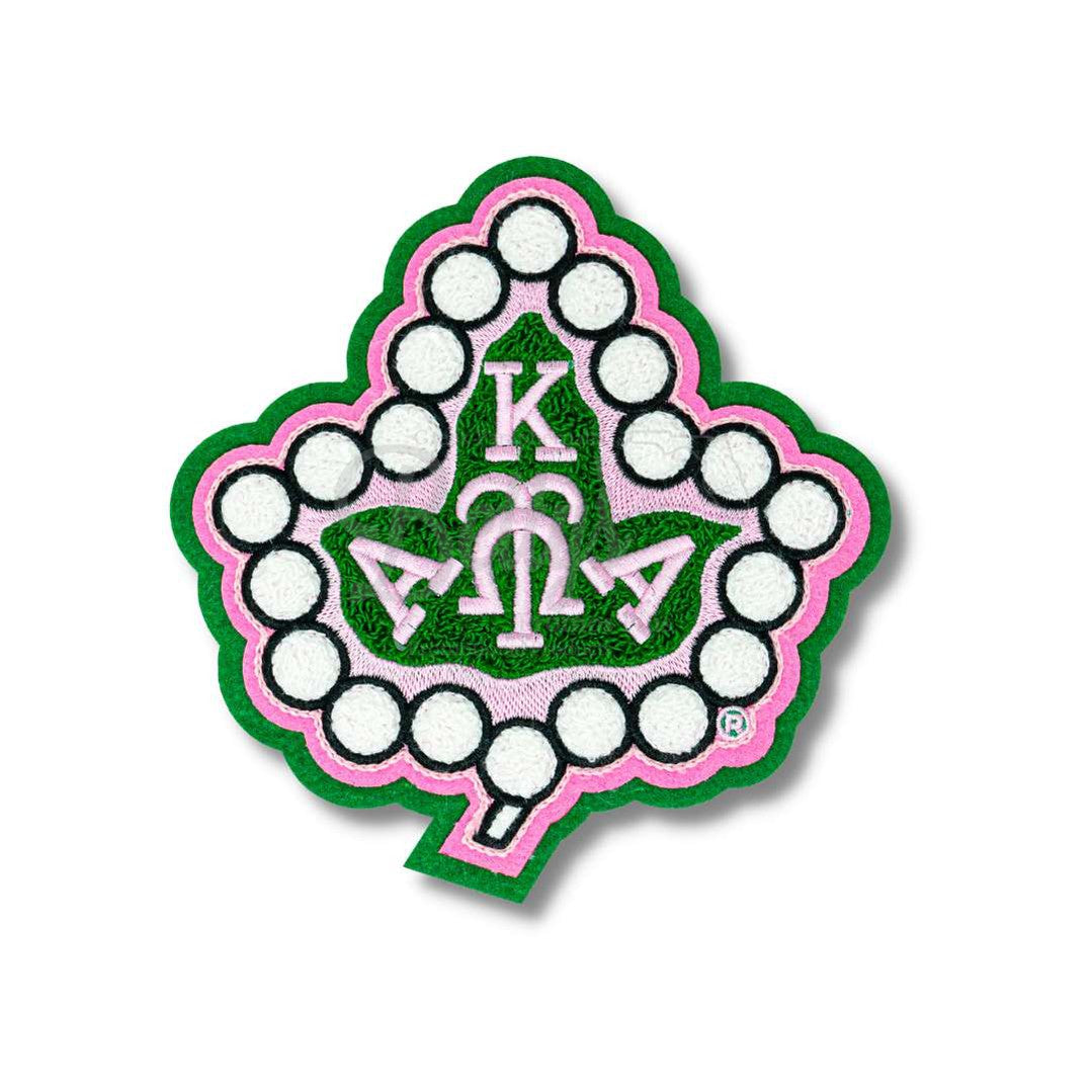 Alpha Kappa Alpha AKA Green Background Chenille Ivy PatchGreen Background-Medium - 5