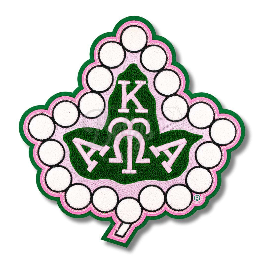 Alpha Kappa Alpha AKA Green Background Chenille Ivy PatchGreen Background-Large - 10