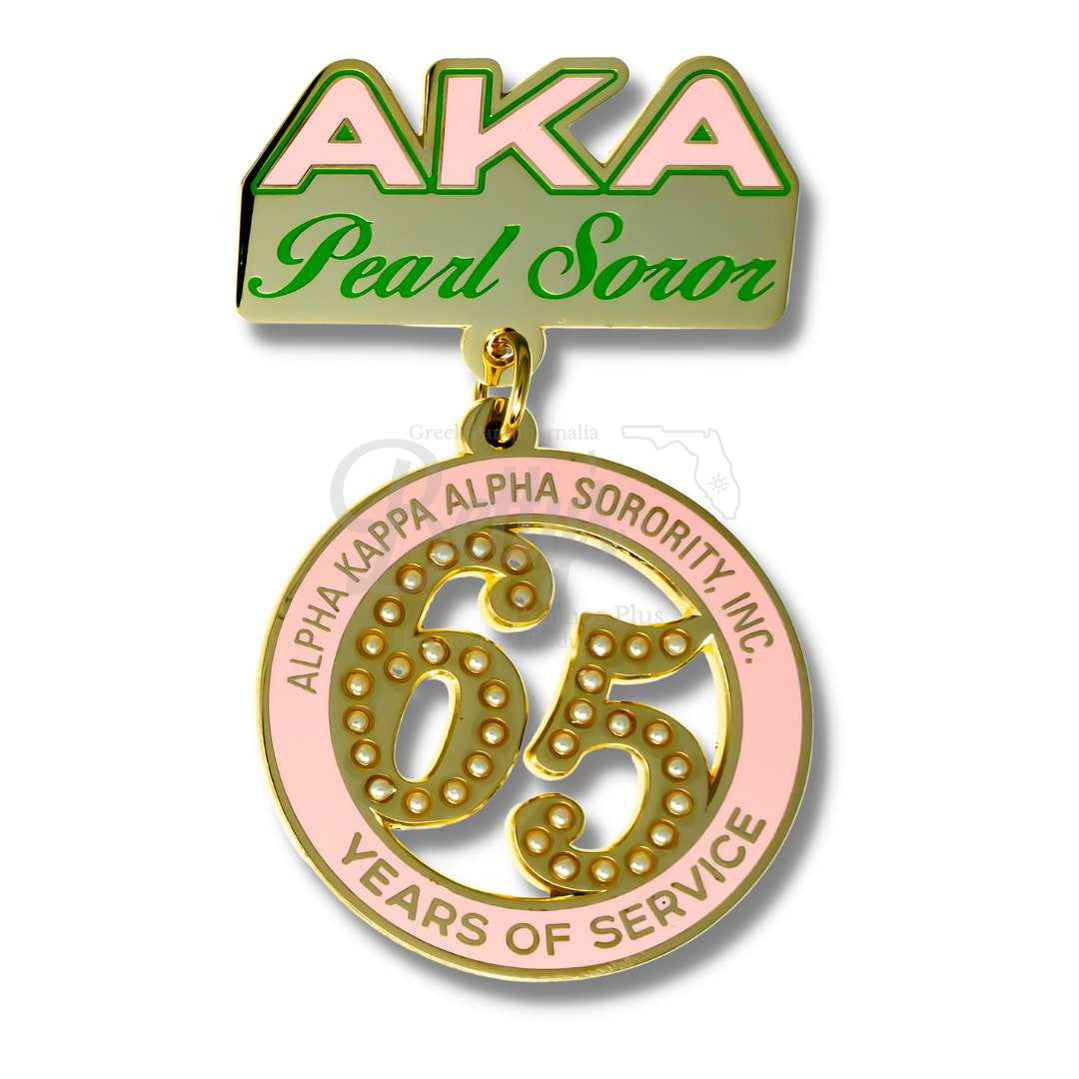 Alpha Kappa Alpha AKA Pearl Soror Greek Lapel PinPink-Betty's Promos Plus Greek Paraphernalia