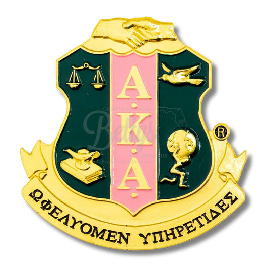 Alpha Kappa Alpha AKA Shield Auto Decal AKA Crest Decal Sticker Car EmblemShield-Betty's Promos Plus Greek Paraphernalia