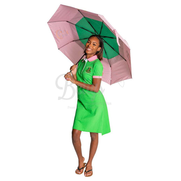 Alpha Kappa Alpha AKA Shield Hurricane Umbrella-Betty's Promos Plus Greek Paraphernalia