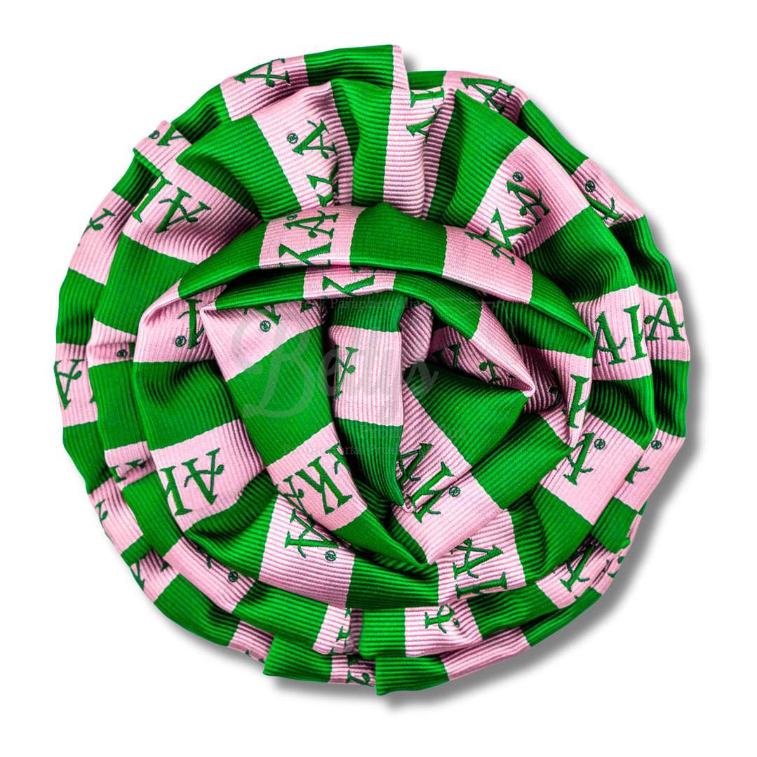 Alpha Kappa Alpha AKA Silk Flower Lapel PinDark Green-Betty's Promos Plus Greek Paraphernalia