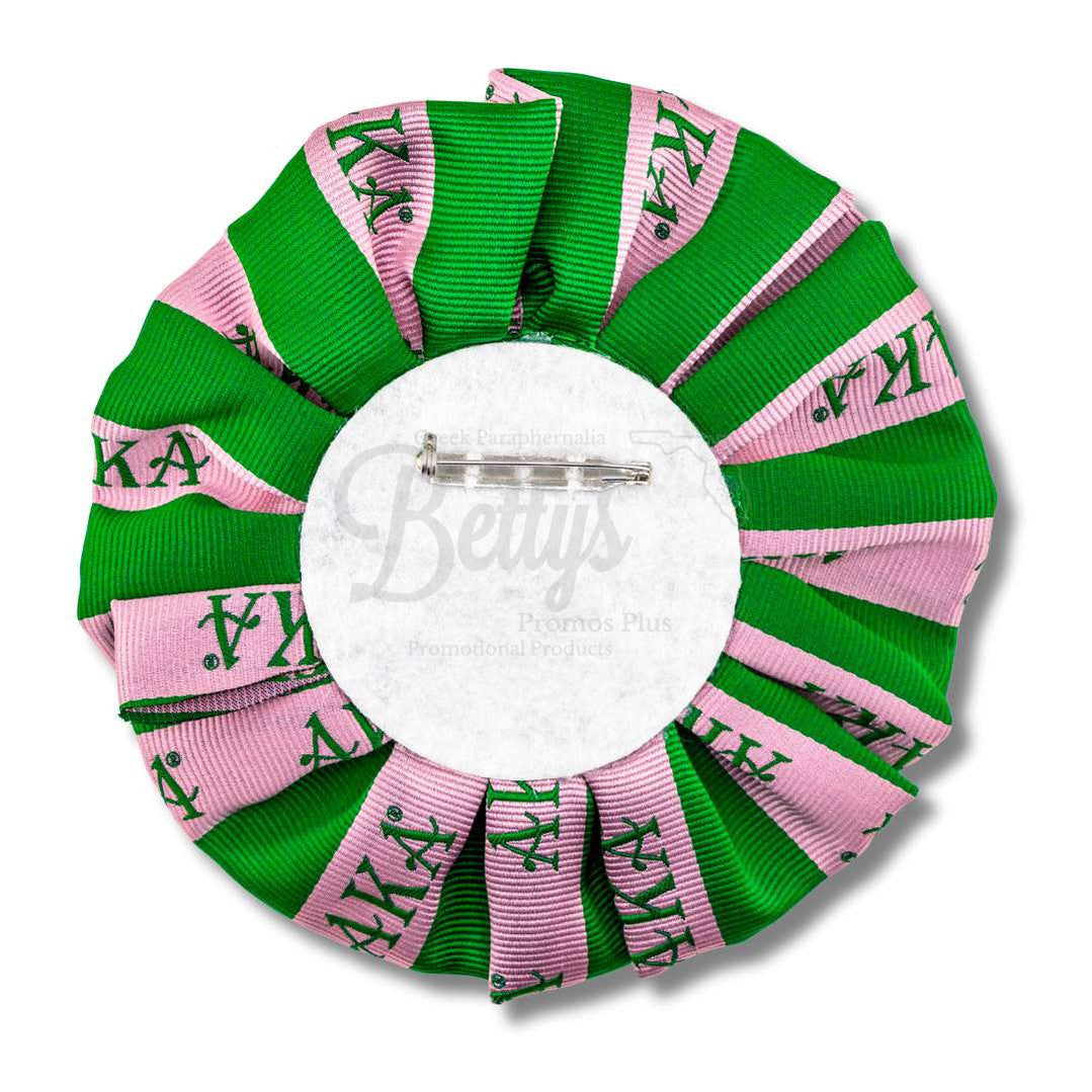 Alpha Kappa Alpha AKA Silk Flower Lapel PinDark Green-Betty's Promos Plus Greek Paraphernalia