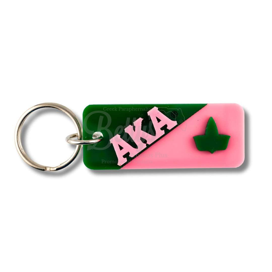 Alpha Kappa Alpha AKA Split Acrylic KeychainAKA/Ivy-Betty's Promos Plus Greek Paraphernalia