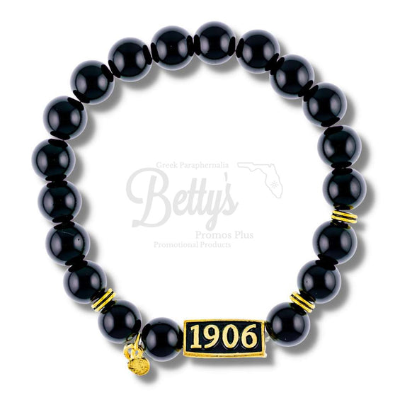 Alpha Phi Alpha ΑΦΑ 1906 Black Beaded BraceletBlack-Betty's Promos Plus Greek Paraphernalia