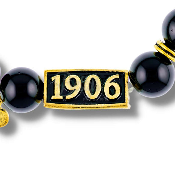 Alpha Phi Alpha ΑΦΑ 1906 Black Beaded BraceletBlack-Betty's Promos Plus Greek Paraphernalia