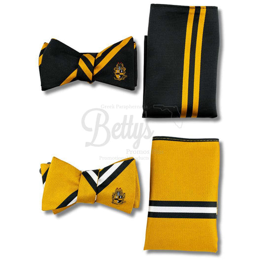 Alpha Phi Alpha ΑΦΑ Bow Tie and Pocket Square Combo-Betty's Promos Plus Greek Paraphernalia