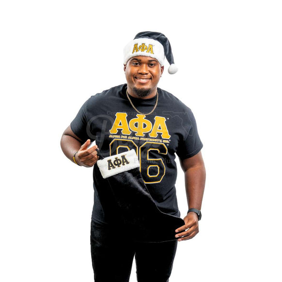 Alpha Phi Alpha ΑΦΑ Christmas StockingBlack-Betty's Promos Plus Greek Paraphernalia