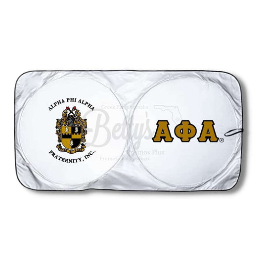 Alpha Phi Alpha ΑΦΑ Collapsible Car Sun Shade with PouchBlack-Betty's Promos Plus Greek Paraphernalia