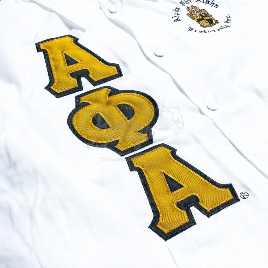 Alpha Phi Alpha ΑΦΑ Double-Stitched Embroidered Windbreaker Greek Line Jacket-Betty's Promos Plus Greek Paraphernalia