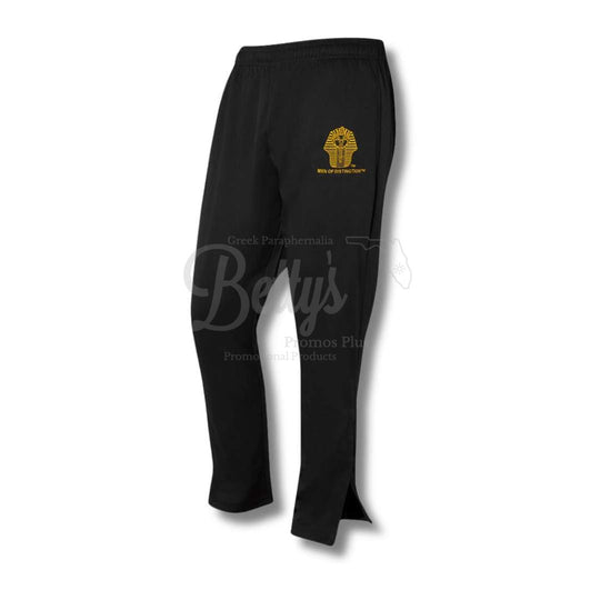 Alpha Phi Alpha ΑΦΑ Elite Jogger Pants with Zippered Leg OpeningBlack-Medium-Betty's Promos Plus Greek Paraphernalia