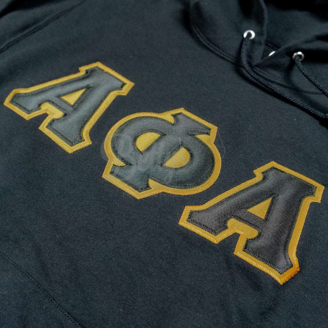 Alpha Phi Alpha ΑΦΑ Greek Letter Double-Stitched Embroidered Hoodie-Betty's Promos Plus Greek Paraphernalia