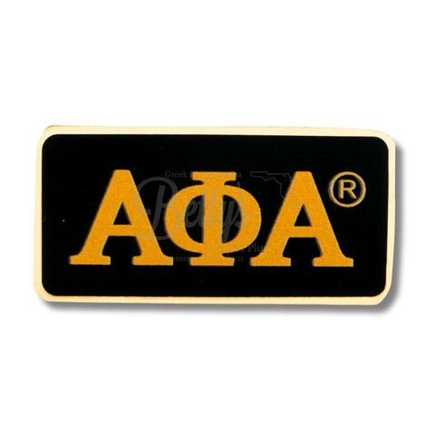 Alpha Phi Alpha ΑΦΑ Greek Letters Bar Lapel PinBlack-Betty's Promos Plus Greek Paraphernalia