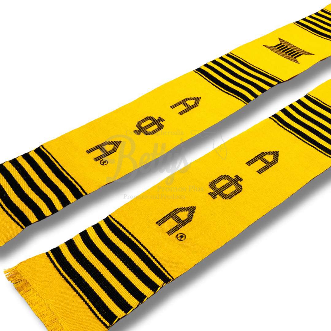 Alpha Phi Alpha ΑΦΑ Greek Letters Kente Cloth Graduation Stole-Betty's Promos Plus Greek Paraphernalia