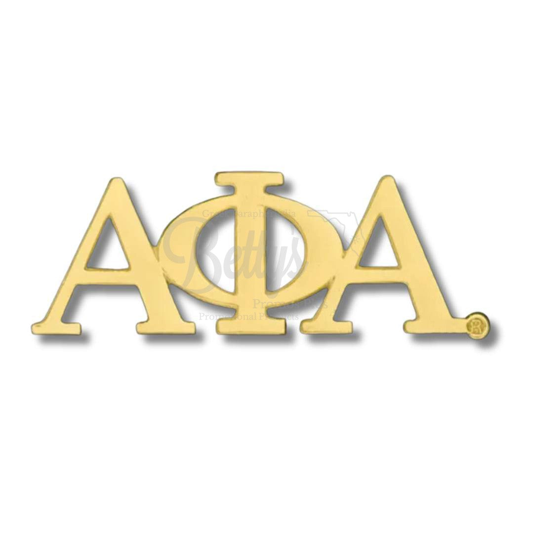 Alpha Phi Alpha ΑΦΑ Greek Letters Lapel PinGold-Betty's Promos Plus Greek Paraphernalia