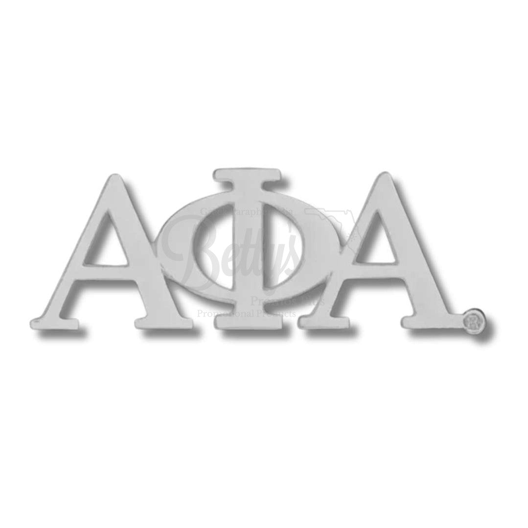 Alpha Phi Alpha ΑΦΑ Greek Letters Lapel PinSilver-Betty's Promos Plus Greek Paraphernalia