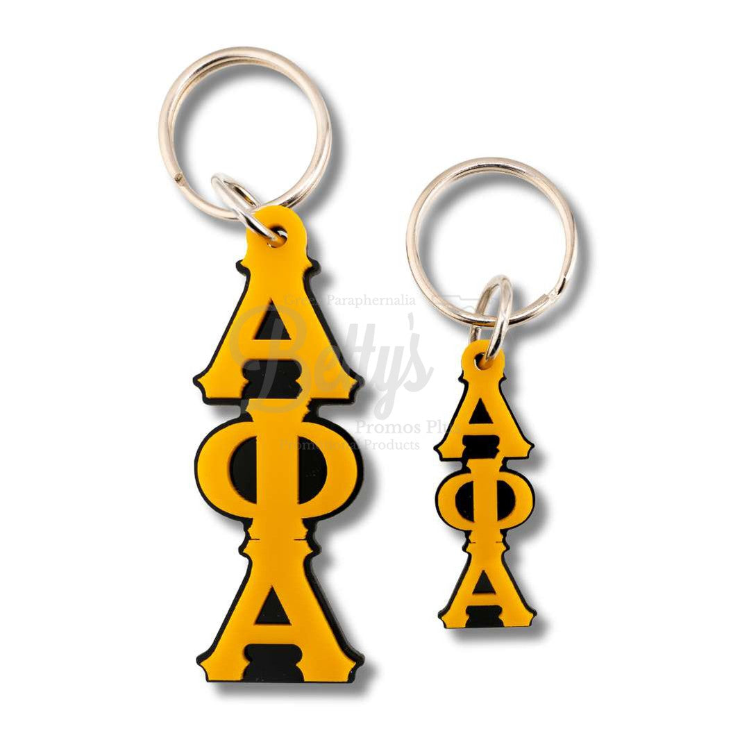 Alpha Phi Alpha ΑΦΑ Greek Letters Vertical Acrylic Keychain-Betty's Promos Plus Greek Paraphernalia