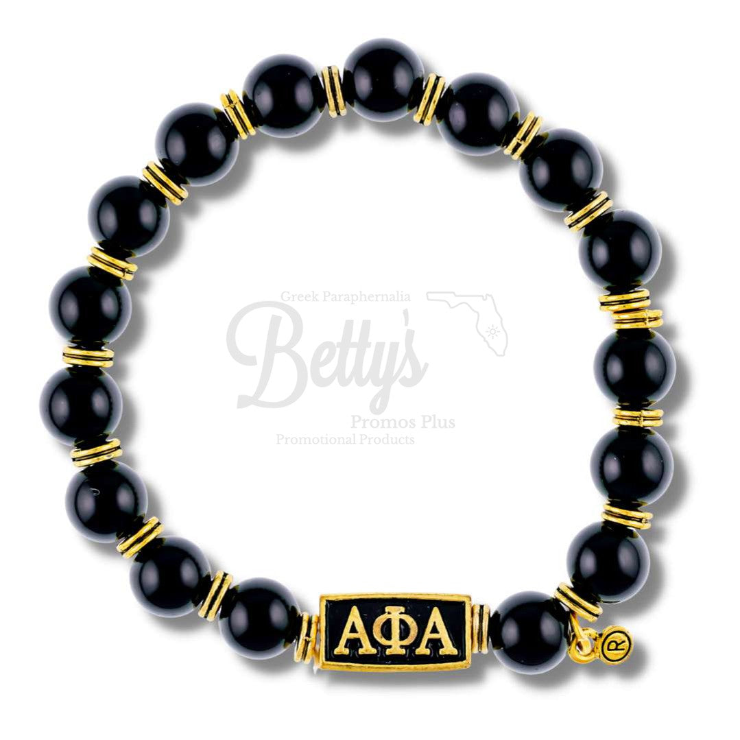 Alpha Phi Alpha ΑΦΑ Royalty Beaded BraceletBlack-Betty's Promos Plus Greek Paraphernalia