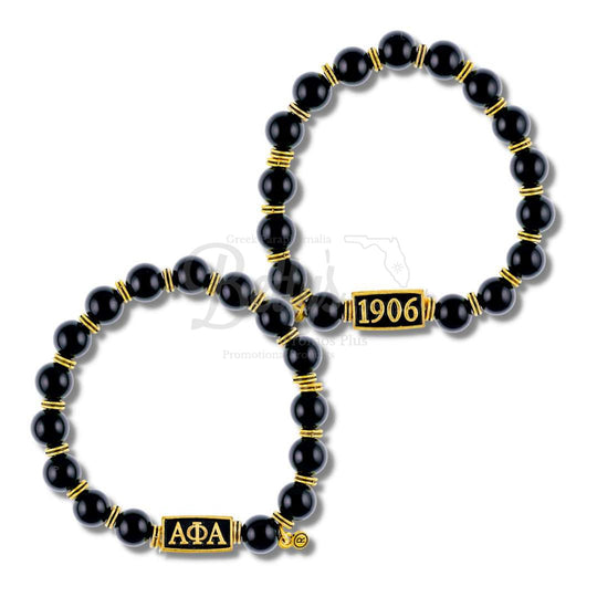 Alpha Phi Alpha ΑΦΑ Royalty Beaded BraceletBlack-Betty's Promos Plus Greek Paraphernalia