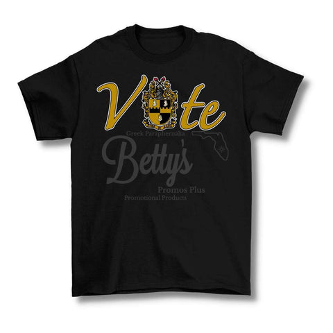 Alpha Phi Alpha ΑΦΑ VOTE Screen Printed T-Shirt-Betty's Promos Plus Greek Paraphernalia