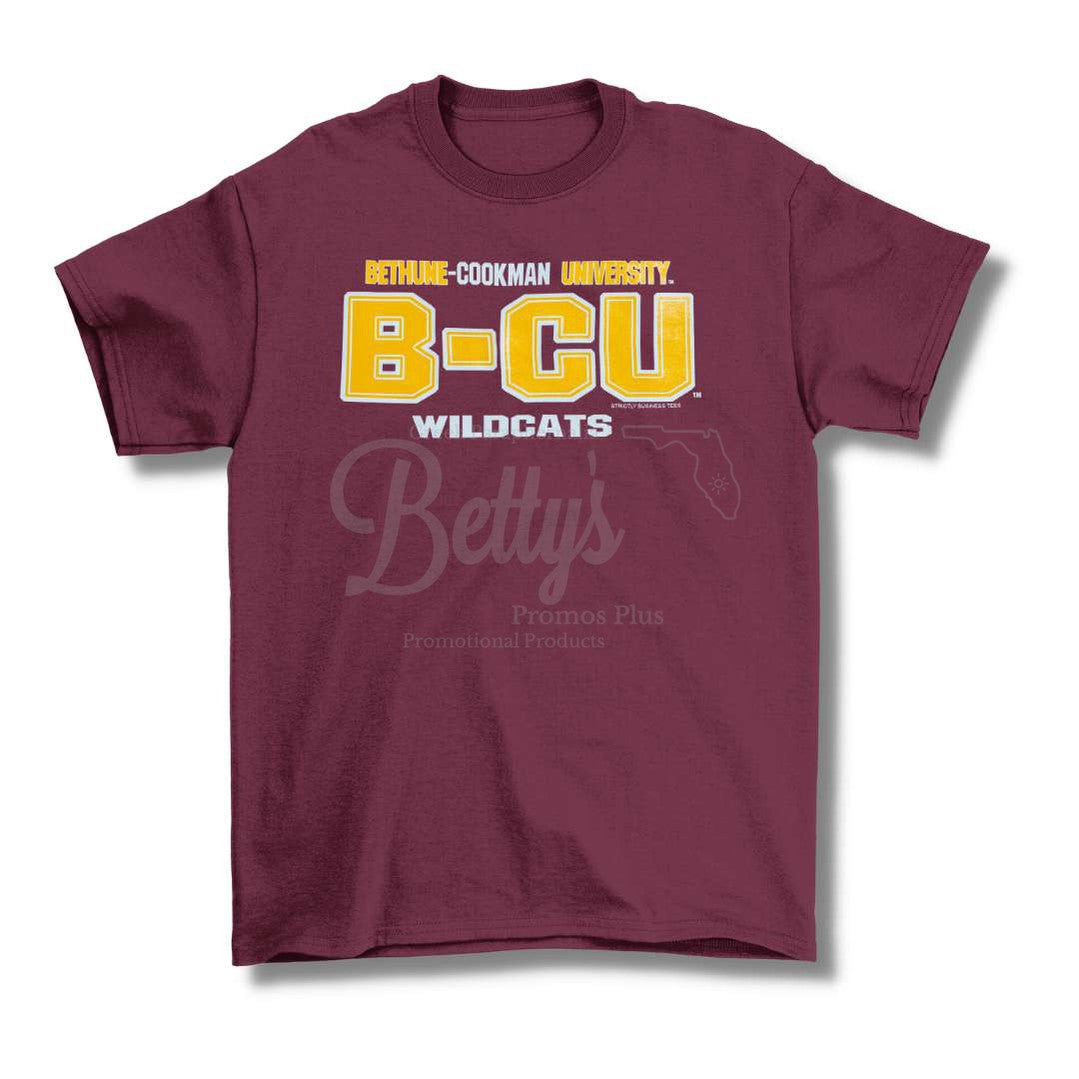 Bethune Cookman University B-CU Collegiate Screen Printed T-ShirtSmall-Betty's Promos Plus Greek Paraphernalia