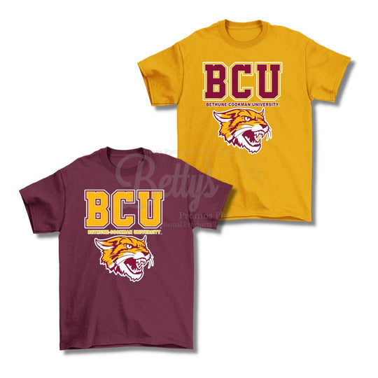 Bethune-Cookman University BCU Wildcats Screen Printed T-Shirt-Betty's Promos Plus Greek Paraphernalia