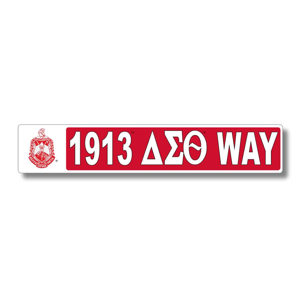 Delta Sigma Theta 1913 ΔΣΘ Way Street Sign