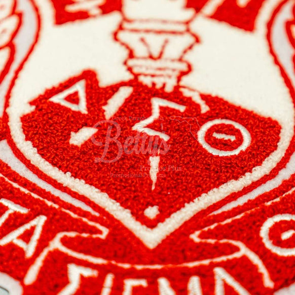 Delta Sigma Theta ΔΣΘ Chenille Shield Embroidery PatchChenille-Betty's Promos Plus Greek Paraphernalia