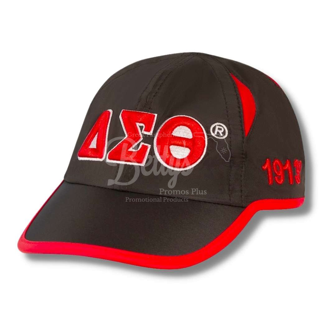 Delta Sigma Theta ΔΣΘ Greek Letters Featherlight Moisture Wicking Hat Red