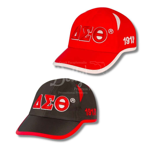 Delta Sigma Theta ΔΣΘ Greek Letters Featherlight Moisture Wicking Hat-Betty's Promos Plus Greek Paraphernalia