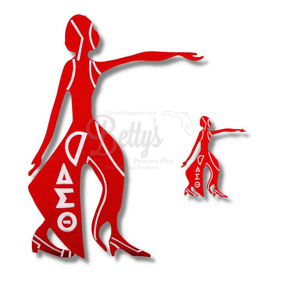Delta Sigma Theta ΔΣΘ Lady Fortitude Embroidered Patch-Betty's Promos Plus Greek Paraphernalia