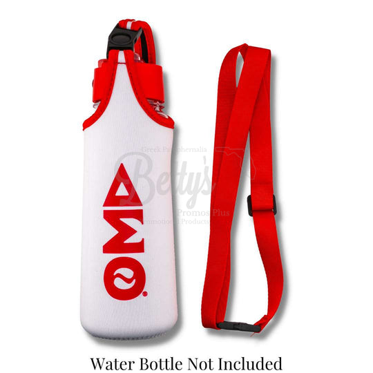 Delta Sigma Theta ΔΣΘ Neoprene Water Bottle HolderRed-Betty's Promos Plus Greek Paraphernalia